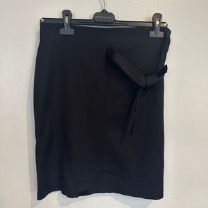 VINTAGE 1980s VERSACE jeans couture black pencil skirt
